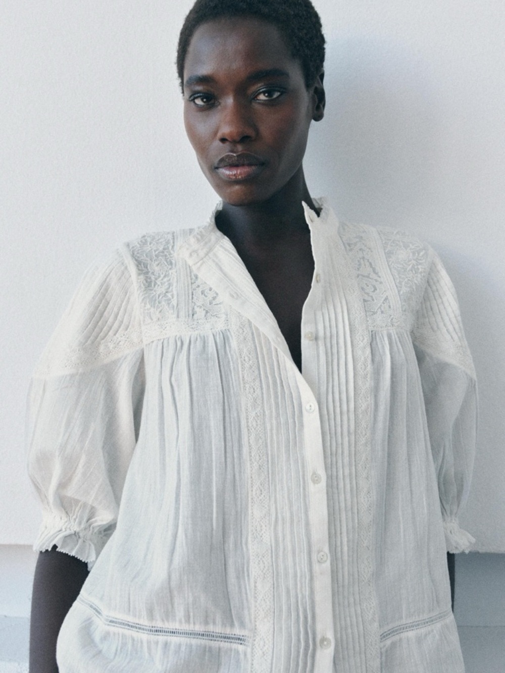 Zara Romantic Cotton Shirt